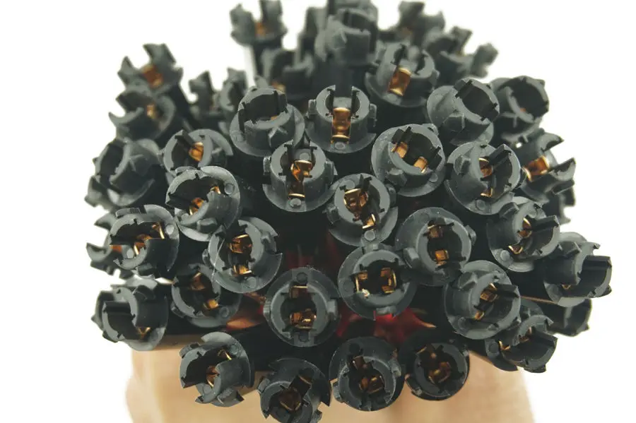 10 шт./лот T5 манометр приборной доски гнездо держателя для Cob светодиодный автомобиль дверные фонари индикаторная лампа для чтения ламп рассеянного света