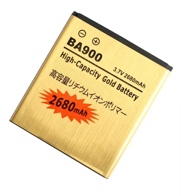 Ciszean 10 шт./лот 2680 мАч BA900 Золотая сменная батарея для E1 J L M TX LT29/i ST26i/a S36h C2104 C1904 SO 04D AB