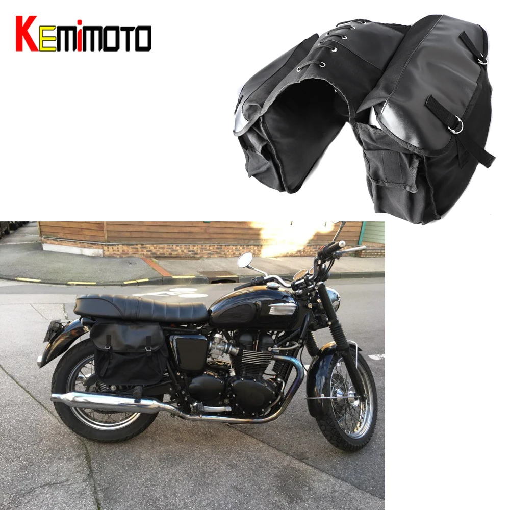 KEMiMOTO Motorcycle font b saddle b font font b Bag b font Travel Knight Rider Brown