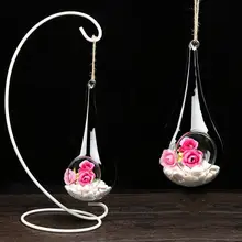 Новая прозрачная стеклянная ваза для цветов, подвесные стеклянные контейнеры для террариума, капающие микро-Ландшафтные вазы Teraryum Soliflore Verre