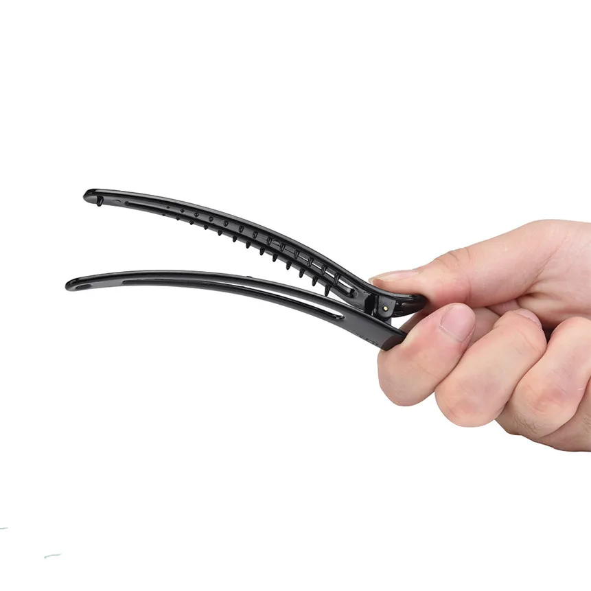 

1 Set Plastic Duck Teeth Hair Clips Salon Black Hairpins Hair Accessories DIY Hair Styling Tools Drop Shipping 8629