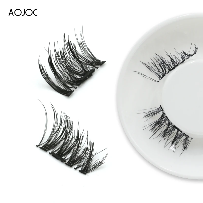 Naturel коричневый Набор накладных ресниц Поддельные lash бренды мягкие магнитные