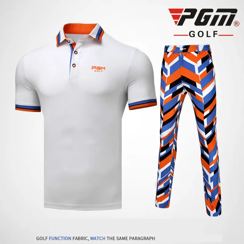 

2018 PGM Golf Pants men's short sleeved T-shirt Long pants Summer Breathable Quick-drying Sport Apparel for men Size XXS-XXXL