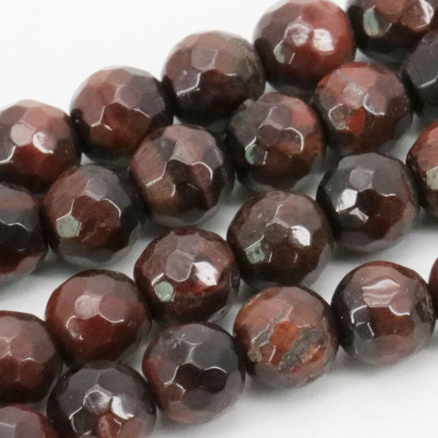 6mm Accessory Crafts Parts Red Tiger Eyes Chalcedony Stone Round Tigereye Beads Faceted 15inch DIY Jewelry Making Fitting Female | Украшения