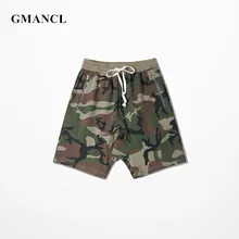 Gmancl летние мужские повседневные свободные шорты-бермуды с карманами на молнии джоггеры с камуфляжным принтом хип-хоп мужские пляжные шорты с завязками
