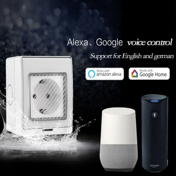 

Ewelink Wifi Smart Socket 250V 10A Smart Timer Wall Outlet EU Plug for Alexa Google Home DIY Remote Control IP55 Waterproof