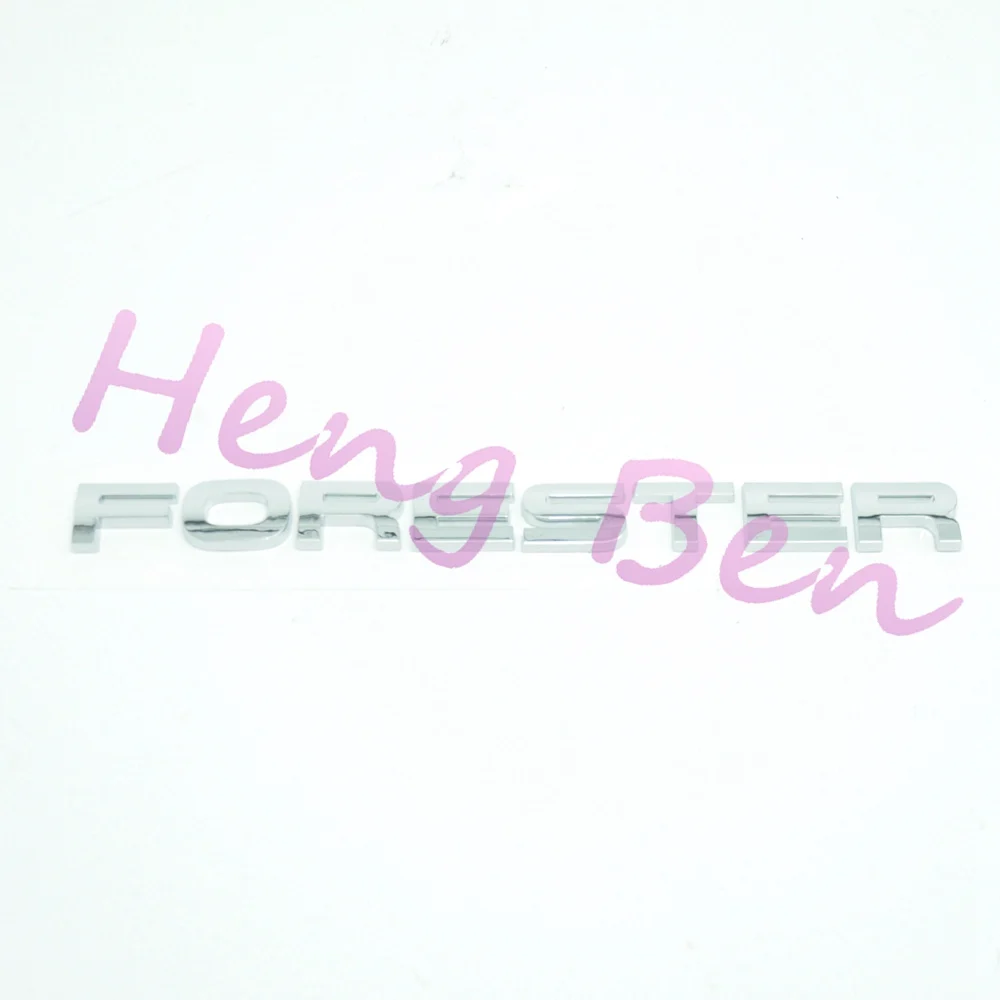 HB 3D отличный гладкий глянцевый металлический значок-эмблема значок наклейка для Subaru FORESTER аксессуары для стайлинга автомобилей - Цвет: Chromeplate