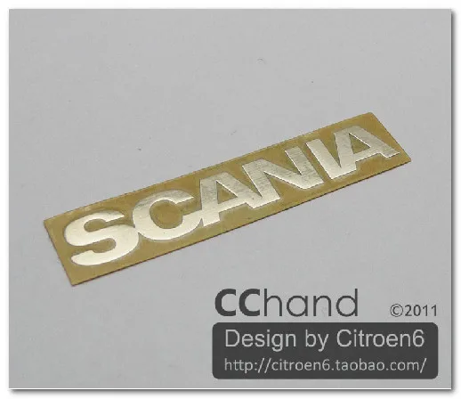 

TAMIYA 1:14 trailer tractors SCANIA R470 R620 grille metal logo stickers