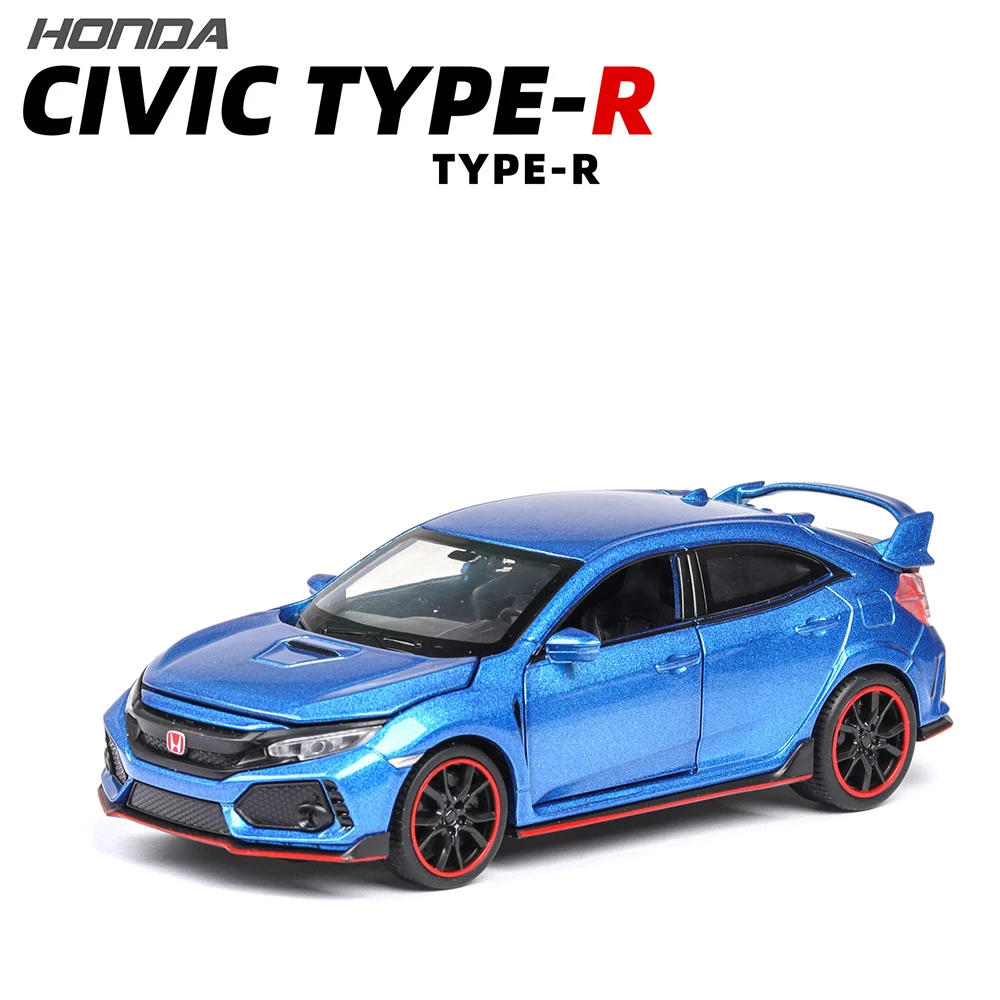 1:32 Honda Civic музыкальная с подсветкой машина Diecasts игрушечный транспорт Горячая колесная модель автомобиля с машиной Горячая дверь колеса может быть открытая игрушка