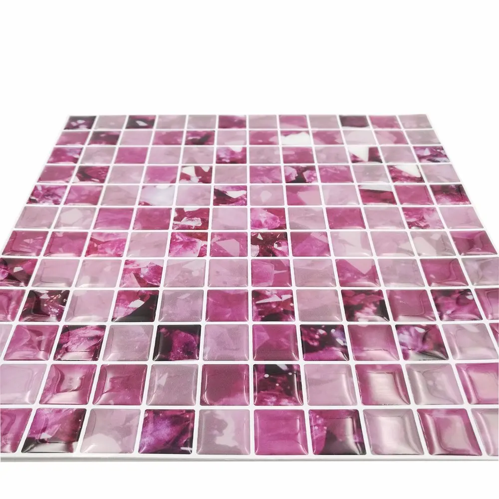 Cocotik кожура и палка плитка Фиолетовый 3D кухня щитка 10 &quotx 10&quot упаковка из