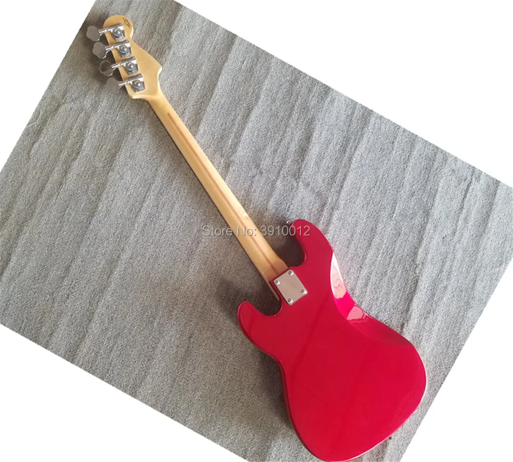 free shipping electric BASS, red solid xylophone Maple xylophone neck P BASS free shipping electric BASS, red solid xylophone Maple xylophone neck P BASS
