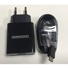 Doogee BL12000 адаптер переменного тока, быстрое зарядное устройство 3,0, оригинальное зарядное устройство для путешествий, адаптер с вилкой европейского стандарта+ USB кабель постоянного тока 5 в 7 в 9 в 2 А