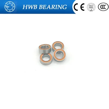 

10pc Mr84rs Bearing 4*8*3 Mm Miniature Mr84-2rs Ball Bearings Rs Mr84 2rs With Orange Sealed