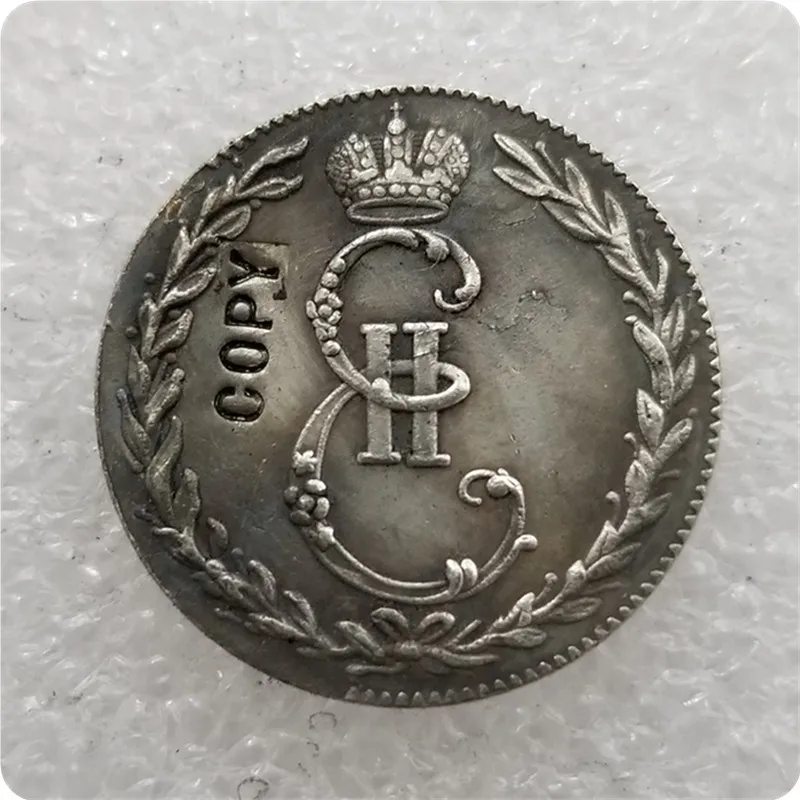 1765 копия российского знака памятные монеты-копия монет медаль коллекционные монеты - Цвет: Antique silver