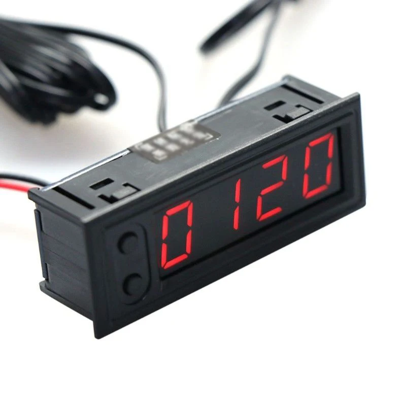 Многофункциональные автомобильные часы с температурным напряжением батареи Monito r вольтметр DC 12 В DIY распродажа новейший инструмент