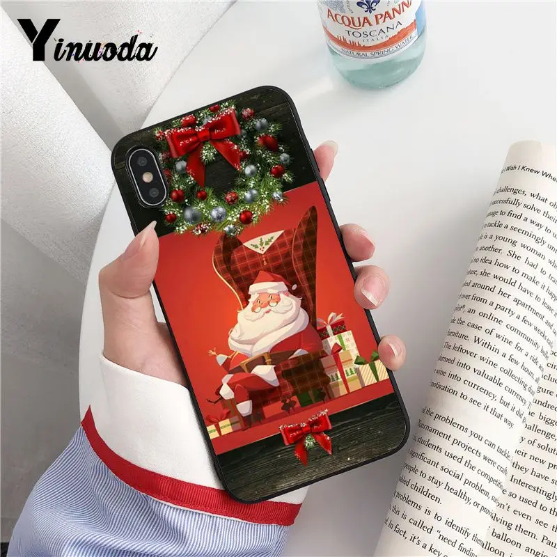 Happy New Year Merry Christmas Snowman Santa