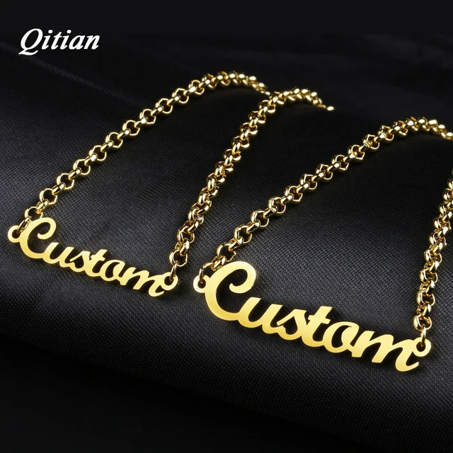 Personalized Name Bracelet Gold Color Customized Nameplate Bracelets Personalized Name Bracelet Gold Color Customized Nameplate Bracelets For Stainless Steel Jewelry Max 8