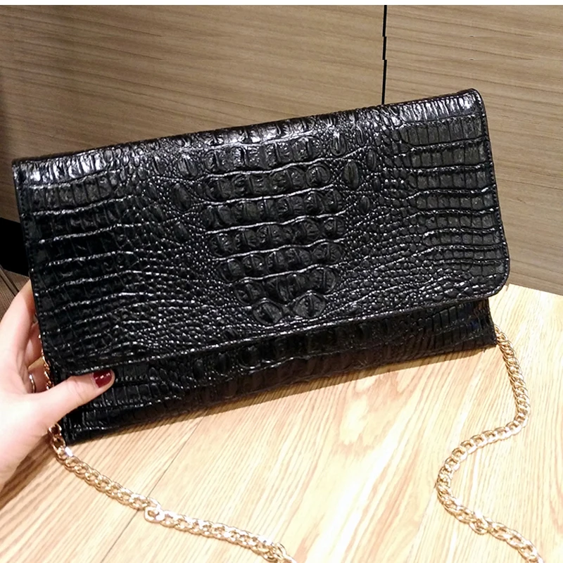TOPHIGH Red Crocodile Pattern Messenger Bag For Women 2021 Evening Bag Yellow Leather Handbag White Shop Online Top Handtasche