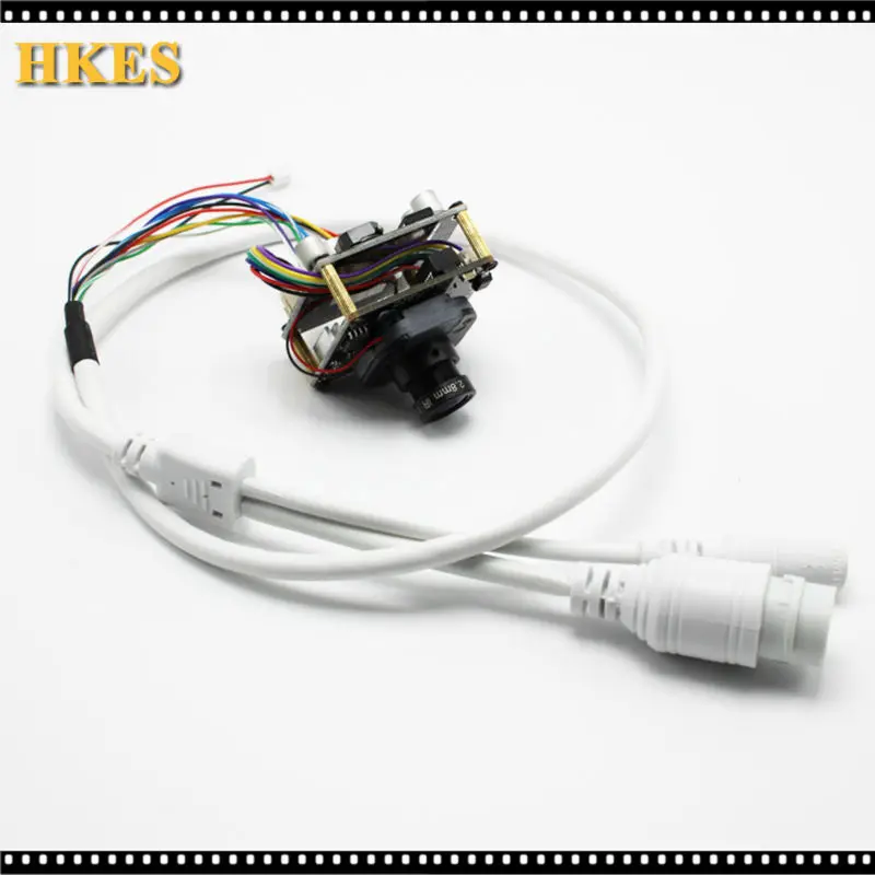 

HKES 4pcs/lot HD Indoor 720P POE Dome IP Security Camera Module with LAN Cable