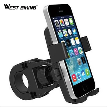 

WEST BIKING Smart Phone Anti-theft Bicycle Bike Phone Holder Handlebar Mount Bracket for IPhone Samsung HUAWEI Cellphone GPS