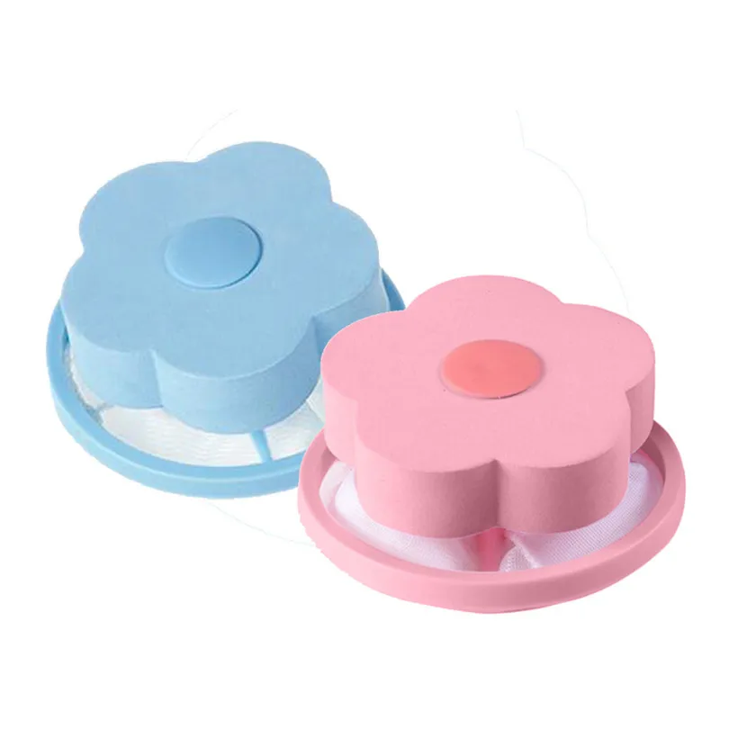 Laundry ball Washing Machine Mesh Filtering Hair Removal Floating 2Pcs Filter Bag Washer Style Laundry Clean (6)