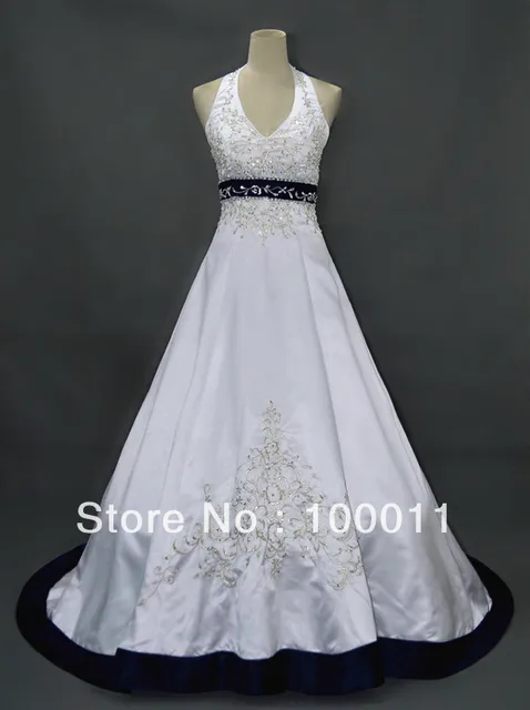 vestidos de novia blanco con azul marino – mini vestidos