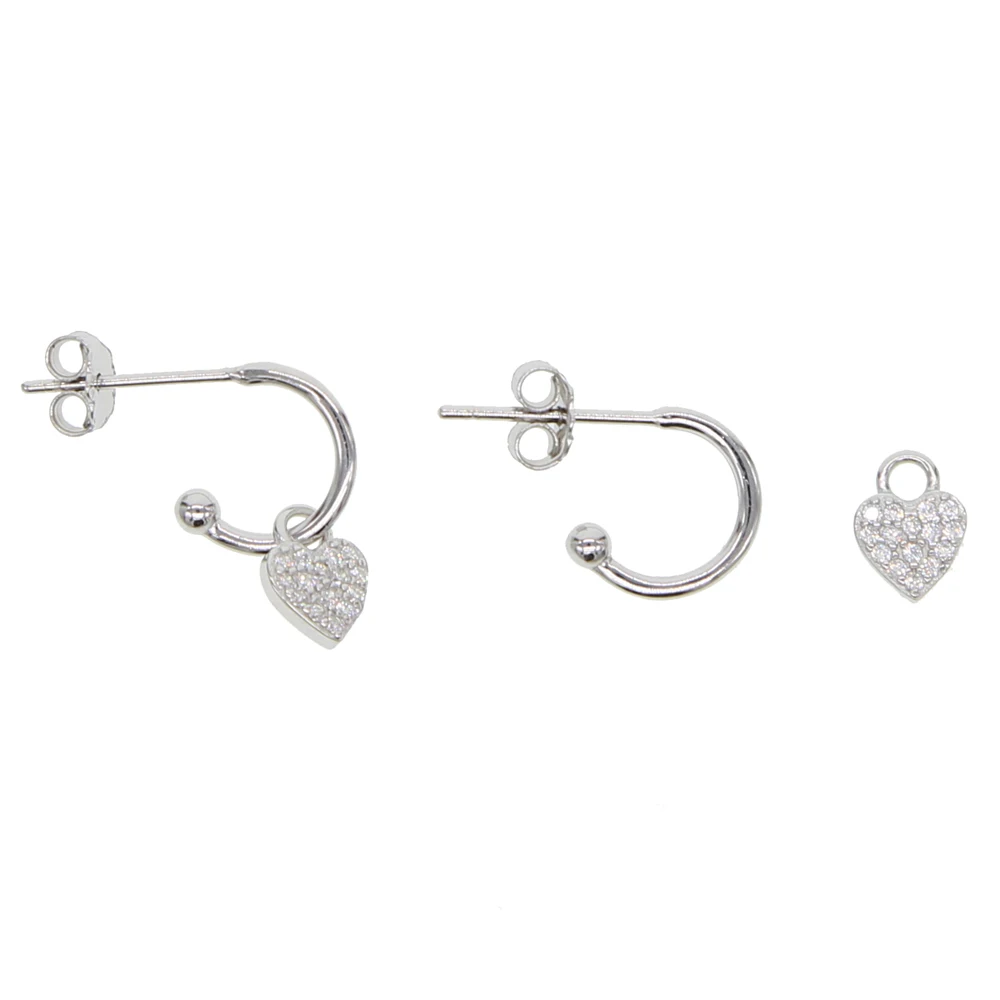 Крошечные милые очаровательные серьги в форме капель в форме сердца из стерлингового серебра 925 пробы, классический простой подарок для любимой девушки