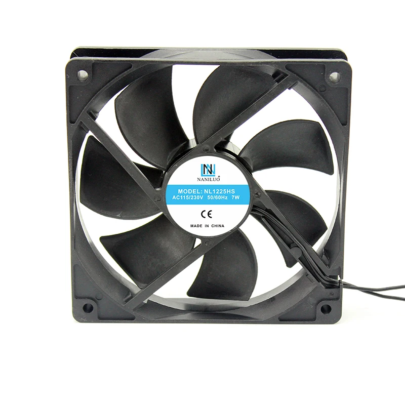

brushless EC electric axial fan motor 120*120*25 mm 120mm 12cm 110V 115V 220V 230VAC 50/60Hz 7W 2600RPM 100.2CFM