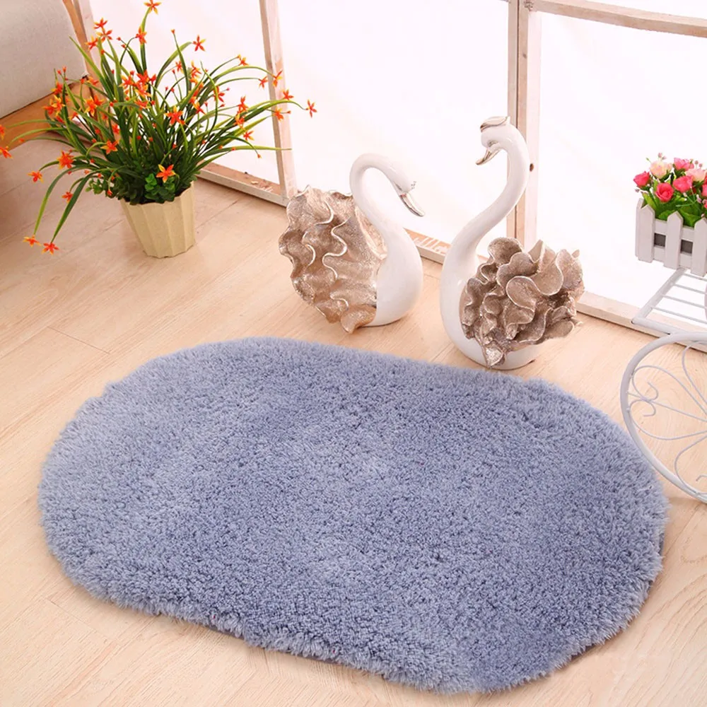 Floor Mats Solid Color Bathroom Kitchen Carpets Doormats Floor