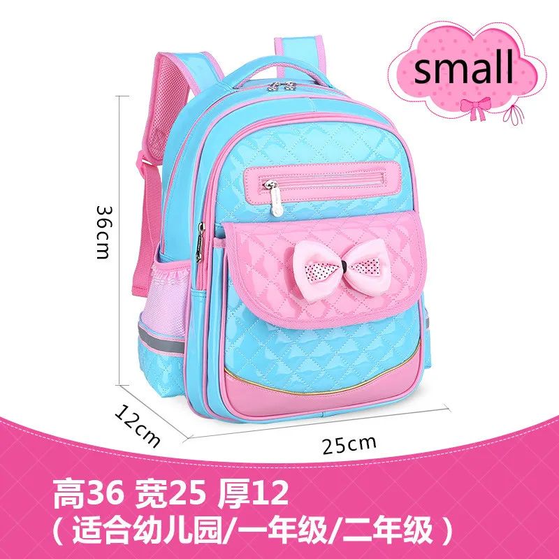 Детские школьные сумки для девочек-подростков, ортопедические школьные рюкзаки, водонепроницаемые школьные сумки, ранец, Детская сумка для книг mochila - Цвет: small green