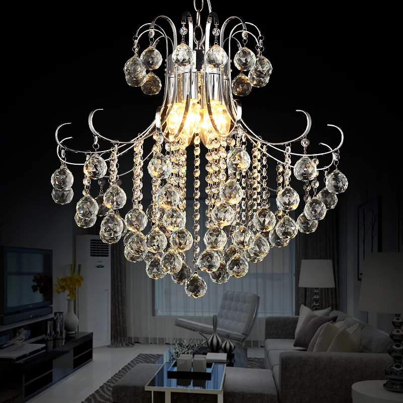 Spherical dining room crystal chandelier Round living room lamp Jane