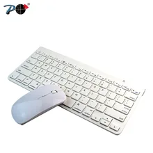 P Bluetooth компактная ультра-тонкая клавиатура мышь комплект, совершенно! Мультимедийная клавиатура и оптическая мышь комбо для Android IOS