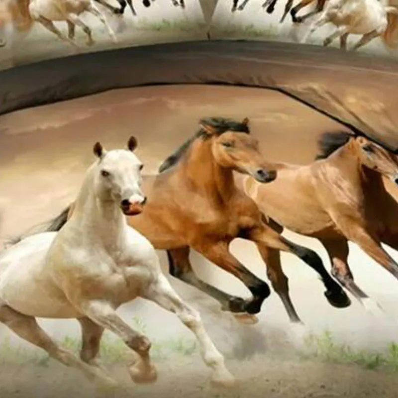 Pentium Horse 3D комплект постельного белья King Twin Queen размер Семейный роскошный
