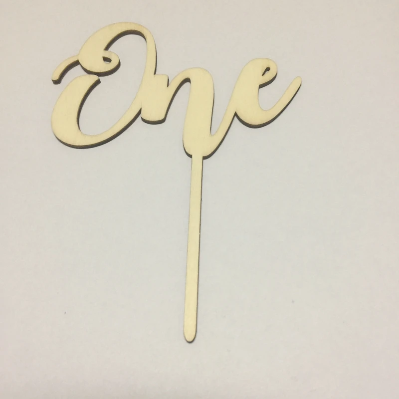

5pcs one design baby's first birthday cake topper happy birthday banner one