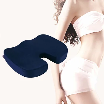 

Memory Foam Seat Cushion Back Sciatica Coccyx Tailbone Pain Relief Pillow for Office Chair Car -Drop