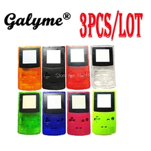 3 шт./партия, 8 цветов, выберите пластик с оригинальным корпусом для объектива, чехол для ремонта, подходит для Gameboy, цветная игровая консоль GBO DMG, цвет для мальчика