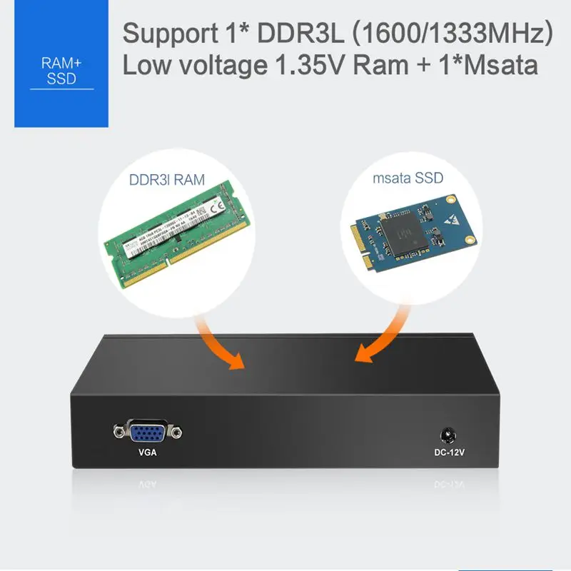 Xcy Mini PC Dual Core 6 Ethernet LAN Celeron 1037U pfSense маршрутизатор брандмауэра мини настольный компьютер Windows 7/10 HD Графика VGA