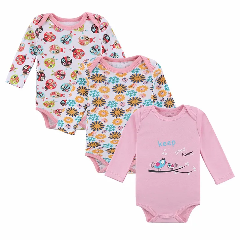 Mother Nest 3 Pieceslot Cartoon Style Baby Girl Boy Autumn Clothes New Born Body Baby Ropa Next Baby Bodysuit 