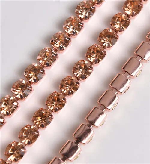New-10-Yard-Lot-Rhinestone-Trimming-Stone-And-Crystal-Chain-Rose-Gold-Metal-Base-Wedding-Decoration.jpg_640x6400