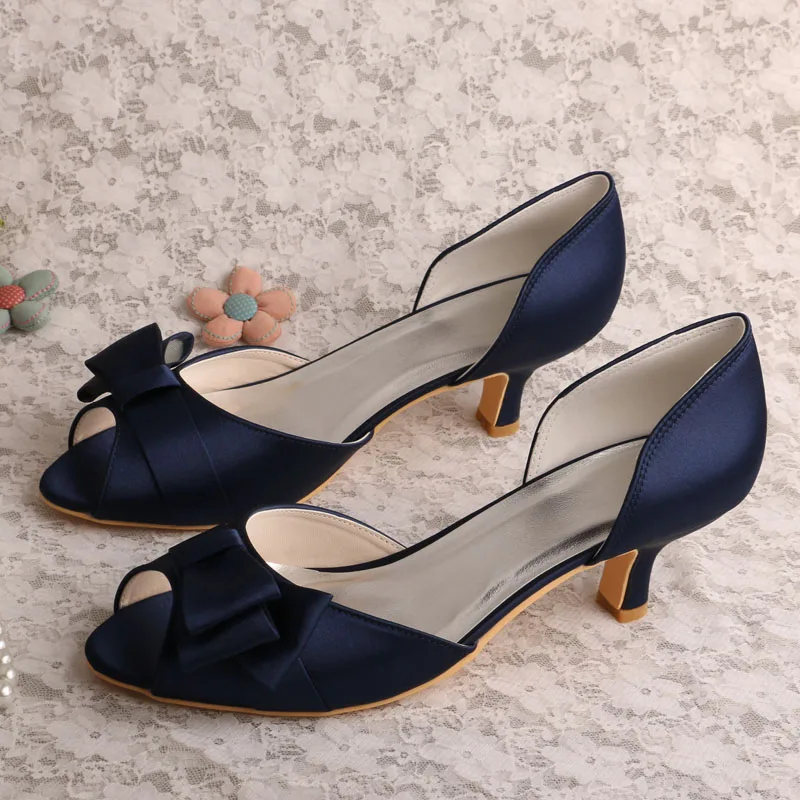 Wedopus MW556 wanita Peep Toe Rendah 