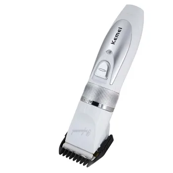 

KM6688 110V-220V Include Battery Titanium Blade Kemei Professional Hair Trimmer Electric Razor Cutting Machine Shearer