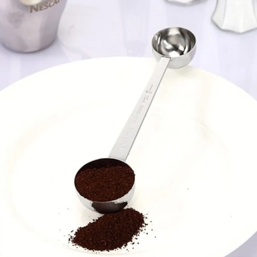 

Coffee Spoon Measuring 15ml 30ml Stainless Steel Coffee Measuring Scoop 1 2 Cup Tablespoon Double End Tea Coffee Scoops