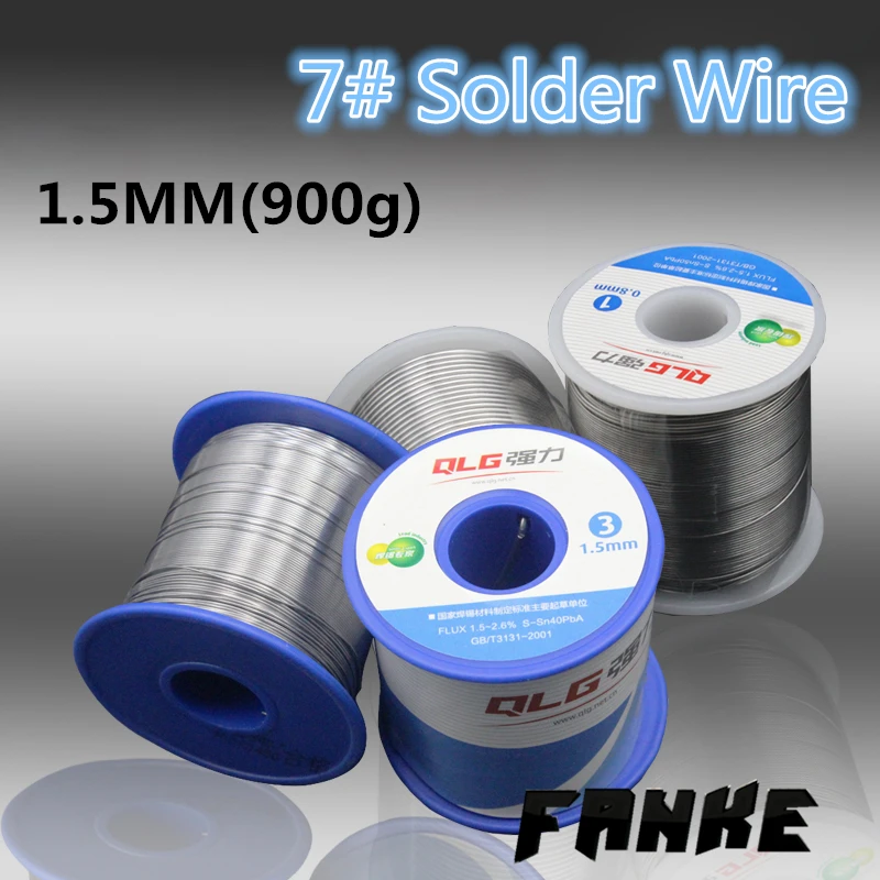 900g/1pcs 7 1.5mm 20 Tin 80 Lead Solder wire Melt Rosin Core