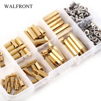 

200pcs Brass Screw Standoffs M3 PCB Male x Female Long Screw Bolt Motherboard Standoff Threaded Screw Nut Assortment Set