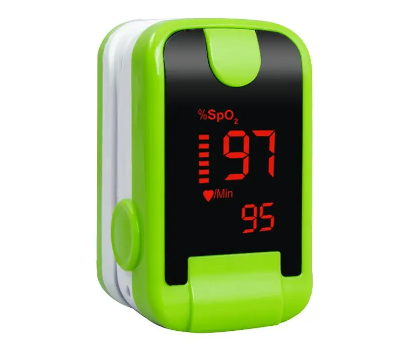 Oximetro De Dedo Finger Pulse Oximeter Blood Oxygen Saturometro SPO2 PR Oxymeter De Pulso Portable Saturator Pulsioximetro - Цвет: Green