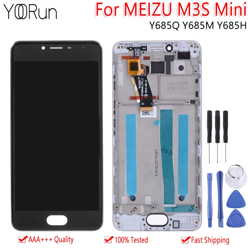 

5.0" For MEIZU M3S Mini LCD Display Touch Screen Digitizer Assembly With Frame Replacement For MELAN 3S Y685H LCD