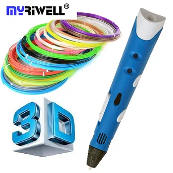 1.75mm ABS/PLA DIY Smart 3D Pen 3D Printing Pen Drawing Pen Printer With Free Filament Creative Gift For Kids Design Painting