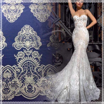 

Lace Fabric French Lace Fabric Nigerian French Fabric High Quality African Tulle Lace Fabric 15yards