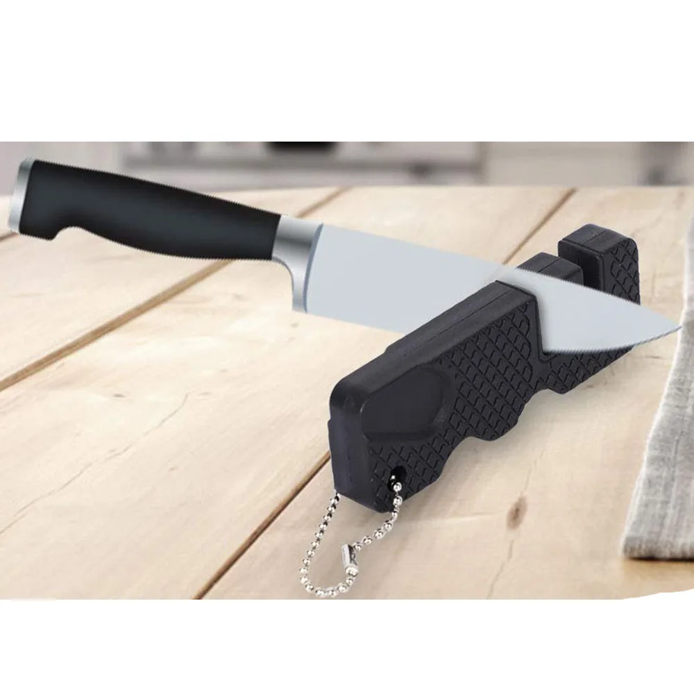 Кухня Ножи точилка 2 этапа Мини карманный Ножи заточка инструмент для кемпинга на открытом воздухе, легко носить с собой быстро заточить Ножи