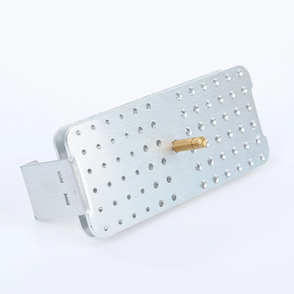 72 Holes Dental Disinfection Burs Holder Block Stand Autoclavable Sterilizer Box Dentist Lab Equipment Dentist Teeth Whitening